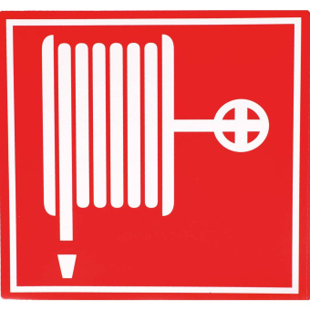 Marine Fire Hose Reel Location Sticker, Soft PVC