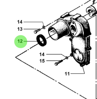 Bukh 561B0350 - Radial Sealing Ring for DV24RME, DV29RME, and DV32 Engines