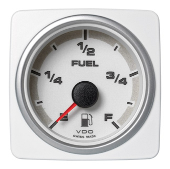 VDO AcquaLink Fuel Level Gauge (Color: White)
