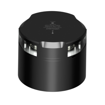 Lopolight 201-021-B-CD - Navigation Light 3NM Masthead/360° White, Black W/Conn & Alu-Base CD