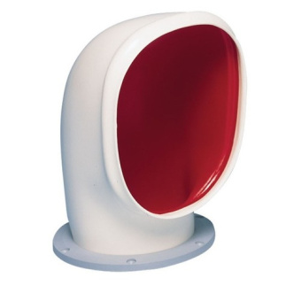 Vetus YOGIS - Cowl Ventilator YOGI S, 125mm, White PVC, Red Interior