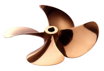 Radice 4-Blade Bronze Propeller Type S8, 16"x14", Shaft Ø30mm, Taper 1:10, Right