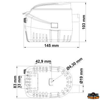 Trem P0212756 - Automatic Bilge Pumps 12V 750GPH