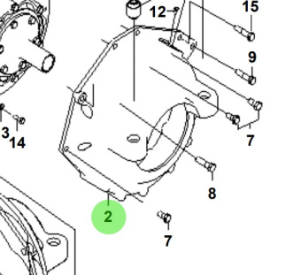 Bukh 00106-5S102 - Stern Bell Housing for S270J Engines