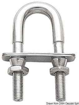 Osculati 39.123.02 - U-Bolt with Safety Nut M10