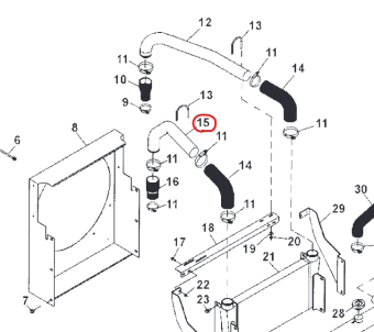 Northern Lights R517239 - Tube, Charge Air Cooler Outlet 