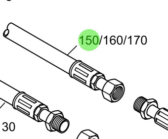 Steyr 2178906-M - Connecting Hose for Bravo Stern Drive Oil Cooler