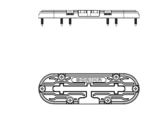 Borika TRk150 - Track For T-Bolt Mounting 150mm