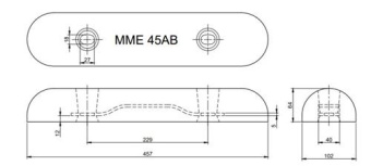 MME Hull/Rudder Anode Aluminium MME45AB