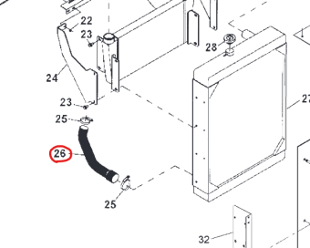 Northern Lights R517215 - Hose, Radiator Outlet