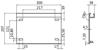 Osculati 48.692.05 - Slide Kit for Pedestal Fixed Ø 80 mm