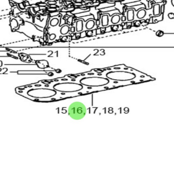 Nanni Diesel 970313934 - Cylinder Head Gasket for T4 Series Engines