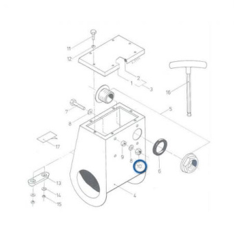 Vetus M10BR - Prevailing Torque Hex Nut M10 DIN985 Stainless Steel