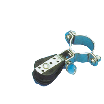 Allpa Plastic Turning Block For Stanchion Mount (For Tube Ø25mm), 6mm, Ball Bearing 22mm, SWL 100kg, Breaking Load 700kg