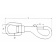 AISI 316 Snap Hook With Swivel Eye