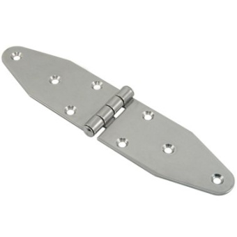 Euromarine Double Oval Stainless Steel Hinge - Captive Pin