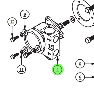 Parker 12176404DP 215 GPH Rotary Vane Pump #17