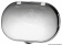 Osculati Oval Chromed Door Boat Shower with Mizar Mixer and Push-Button Shower Head 185x131 mm with Net PVC Hose 4 meter - 15.240.31