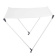 Lalizas 50431 - Bimini "Basic" 133x120x105cm White