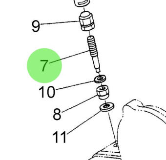Nanni Diesel 970314220 - Governor Adjusting Bolt for N3.30 and N4.38 Engines