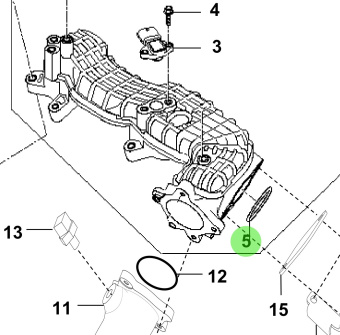 Bukh 28313-3A100 - Intake Manifold Gasket for S270J Engines