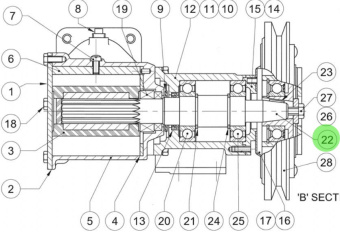 Jabsco 50277-0000 - 270 Spare Shaft