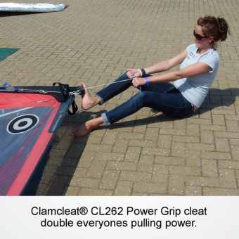 Clamcleat CL262 Power Grip 2 Two-Handed Rope Tensioning Grip for 3–6 mm Rope
