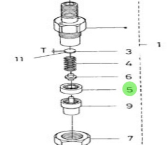 Nanni Diesel 970310384 - Injection Nozzle Spacer for 3.100HE and N4.38 Engines
