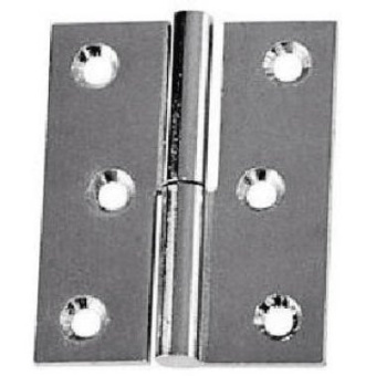 Plastimo 404093 - Lift-off Hinge Strt. Chr. Br 60x40mm