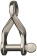 Ronstan RF628 Stainless Steel Twisted D Shackle, 3/16" Pin, Coined Head