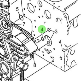 Nanni Diesel 970314181 - O-Ring for Timing Case and Oil Pan