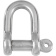 Ronstan RF1035 Stainless Steel D Shackle, 5/8" Coined Pin
