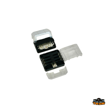Trem L0612186 - Modular Fuse Box With 12 Positions Common Negative Screw Fittings