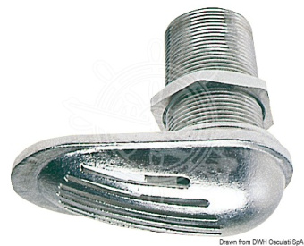 Osculati AISI 316 Stainless Steel Thru-Hull Scoop Strainer, 3/8" to 3" Thread