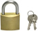 Allpa Brass Padlock With Stainless Steel Shackle, Dimensions 30x22mm