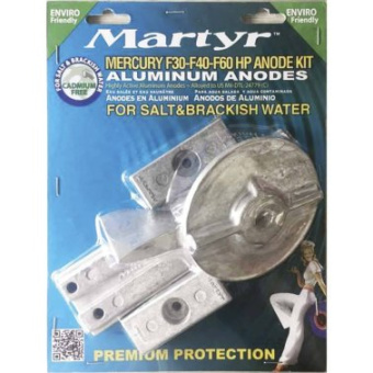 Martyr Aluminium Anode Kit For Mercury 30-60HP