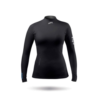 Plastimo 70844 - Eco Spandex Long Sleeve Top For Women Black Size XS