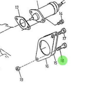 Nanni Diesel 970302037 - M8x32 Speed Regulator Bolt for HE and TDI Engines