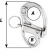 Wichard HR Snap Shackle - With Fixed Eye - Length: 70 mm