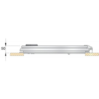 Vetus LIBERO Deck Hatch Class AII CE - Vent and Escape Hatches with Acrylic Smoky Glass