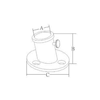 Marine Town Socket For Flagpole 25 mm