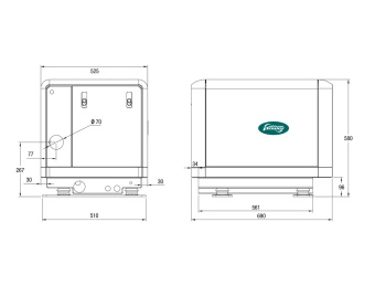 Whisper Power M-SC 8 diesel generator ship 6.4 kW