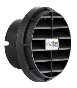 Wallas 3411 - Internally Closable Exhaust Nozzle, Ø 75mm