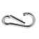 S.S.Carabiner With Straight Closing 5X50 mm
