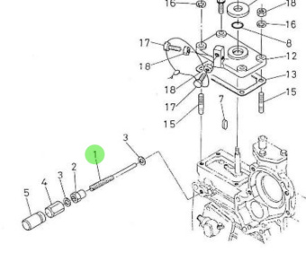 Nanni Diesel 970302022 - Accelerator Adjusting Screw for HE and TDI Engines