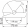Plastimo Offshore 135 Black Compass With Black Flat Card