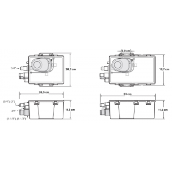 Attwood Shower Sump Pump 12V 1400 Lt/H