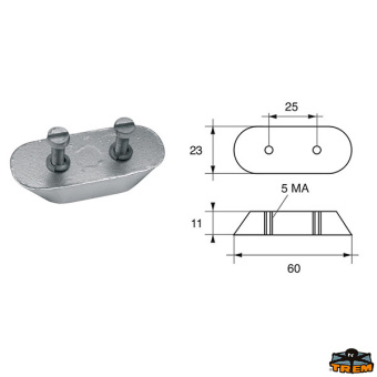 Trem L8147301 - Anodes For Bombardier Engines (Johnson-Evinrude-OMC)