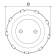 Nuova Rade 197206 - Deck Filler Ø38mm for Water, Glass Reinforced PA