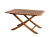ARC Marine Foldable Table Ibiza 90 x 71 cm Unoiled